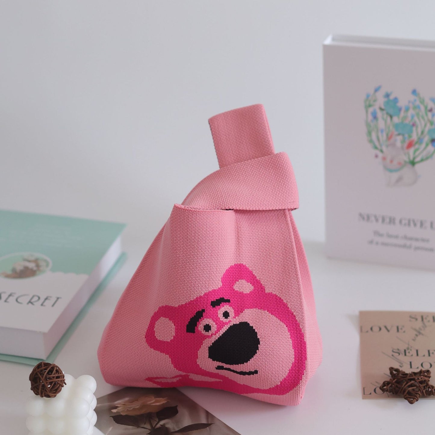 Unique Women's Knitted Woven Vest Simple Handbags