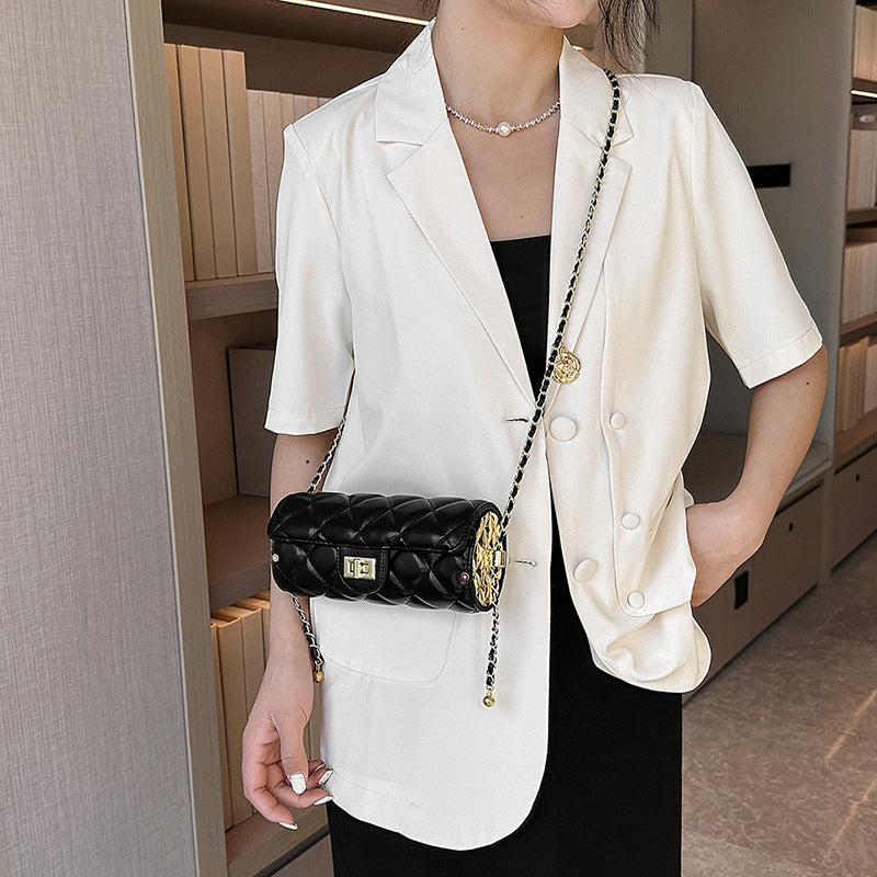 Classic Style Round Cylindrical Mini Versatile Phone Bags