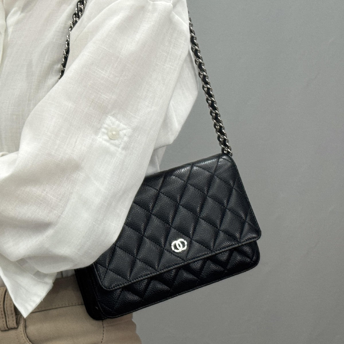 Leather Classic Style Rhombus Chain Fortune Small Square Bags