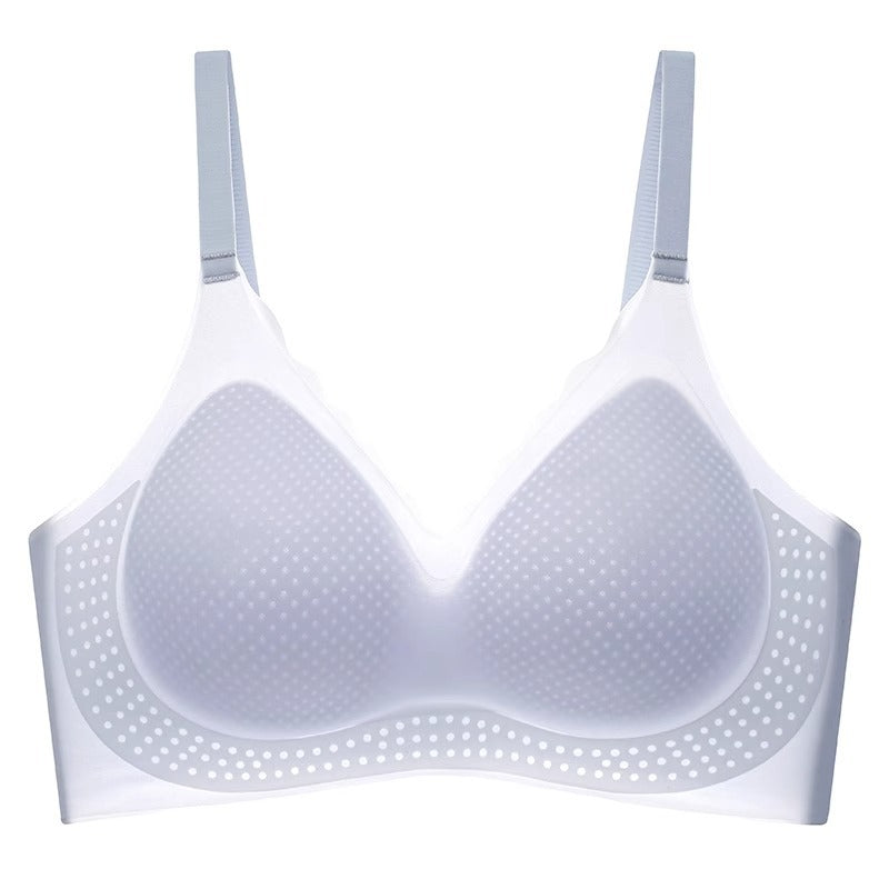 Women's For Seamless Summer Thin Big Breast Concealing Gathered Ice Everyday Bras