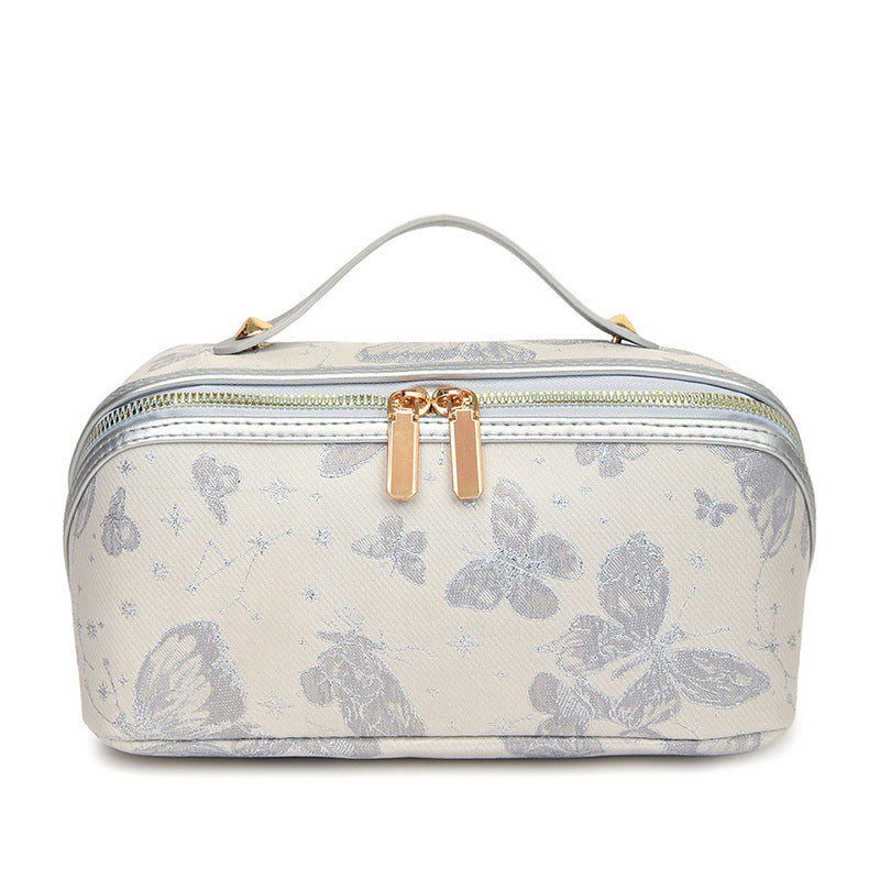 Antique Retro Large Capacity Portable Wash Makeup Bag