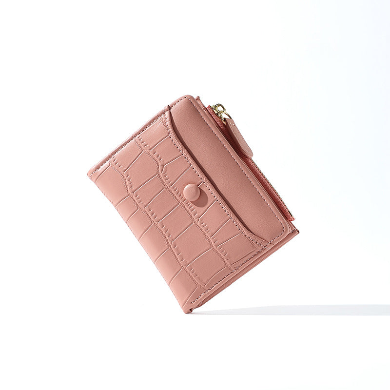 Fashion Stylish Zipper Folding Large Capacity Ladies Wallets