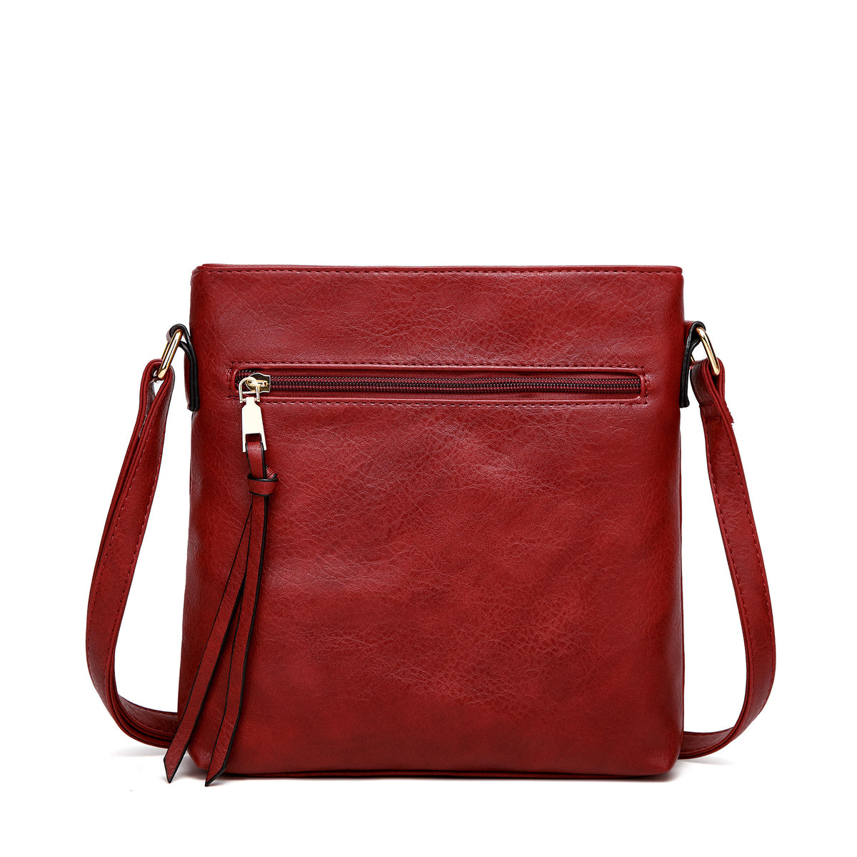 Women's Autumn Retro Style Tassel Double Zipper Bags