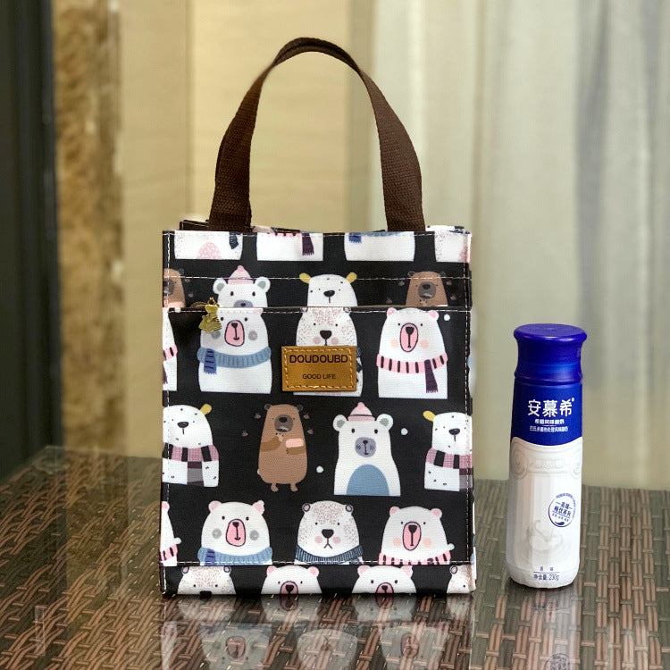 Running Volume Korean Style Waterproof Lunch Box Portable Handbags