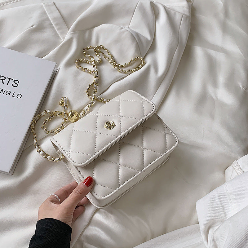 Unique Women's Diamond Chain Advanced Texture Handbags