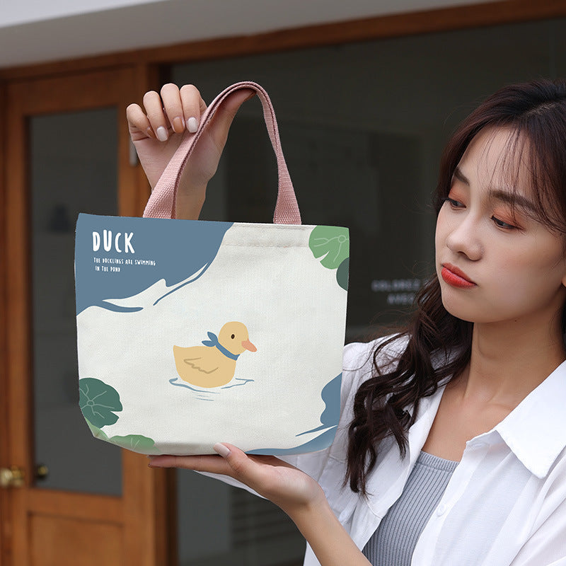Women's Canvas Cartoon Cabs Korean Style Bags