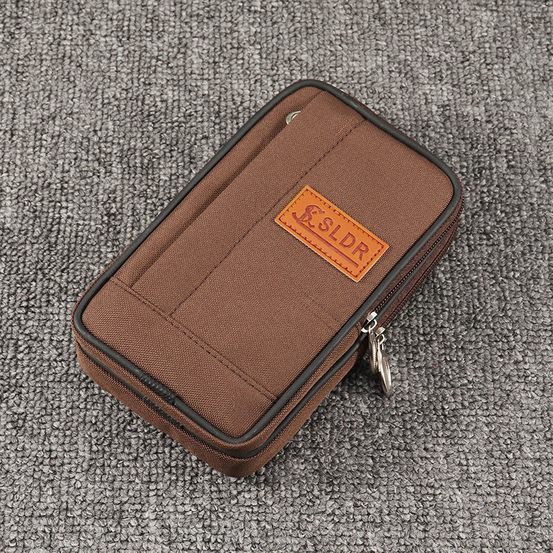 Men's Mobile Canvas Cell Horizontal Vertical Hanging Phone Bags