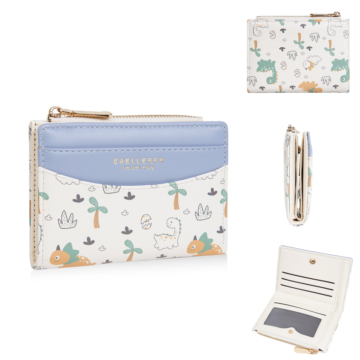 Women's Short Cartoon High-grade Multiple Slots Zipper Ladies Wallet