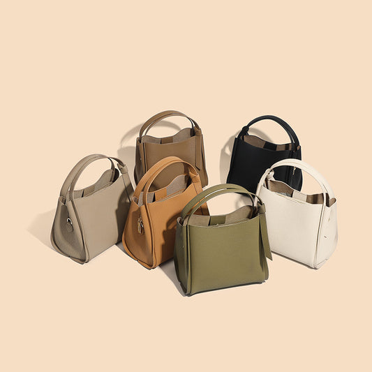 Women's Fashion Genuine Leather High-grade Simple Portable Shoulder Bags