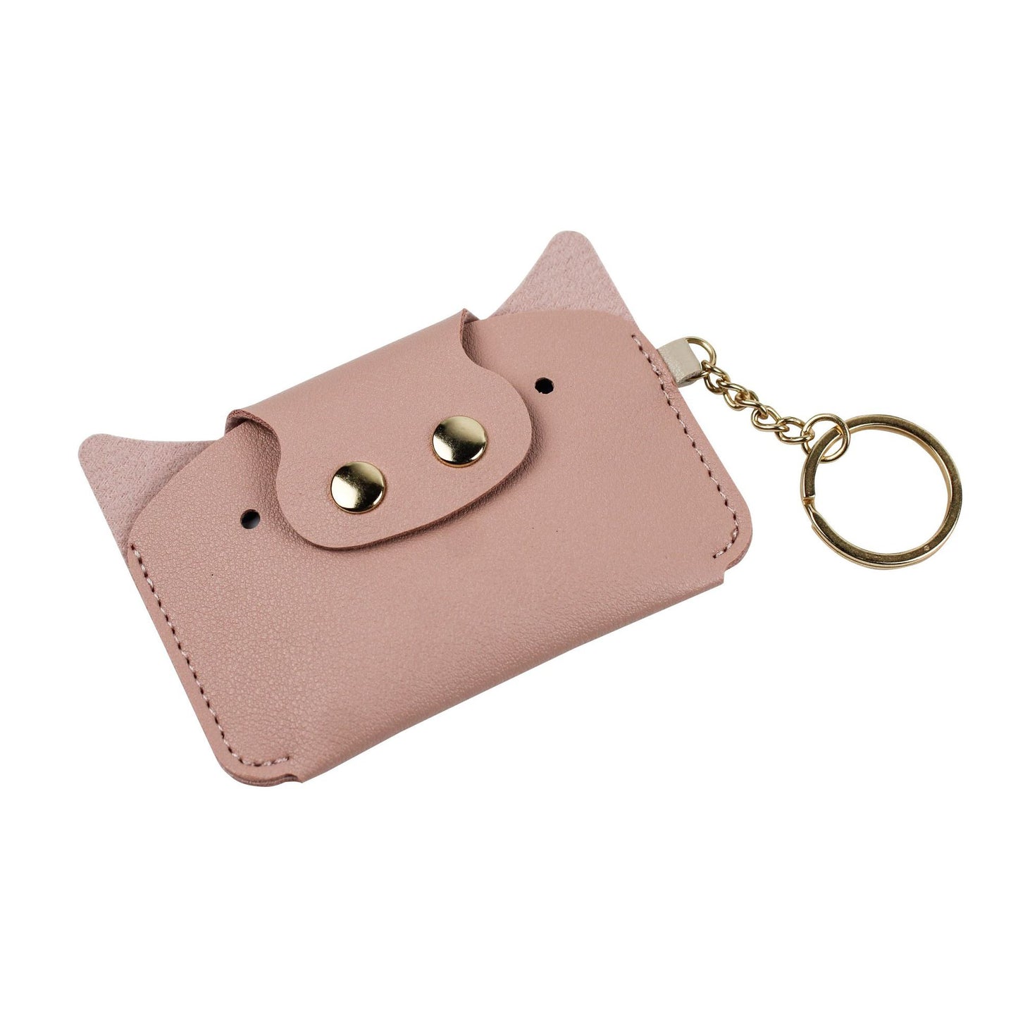 Cartoon Simple Piggy Bus Set With Card Holder