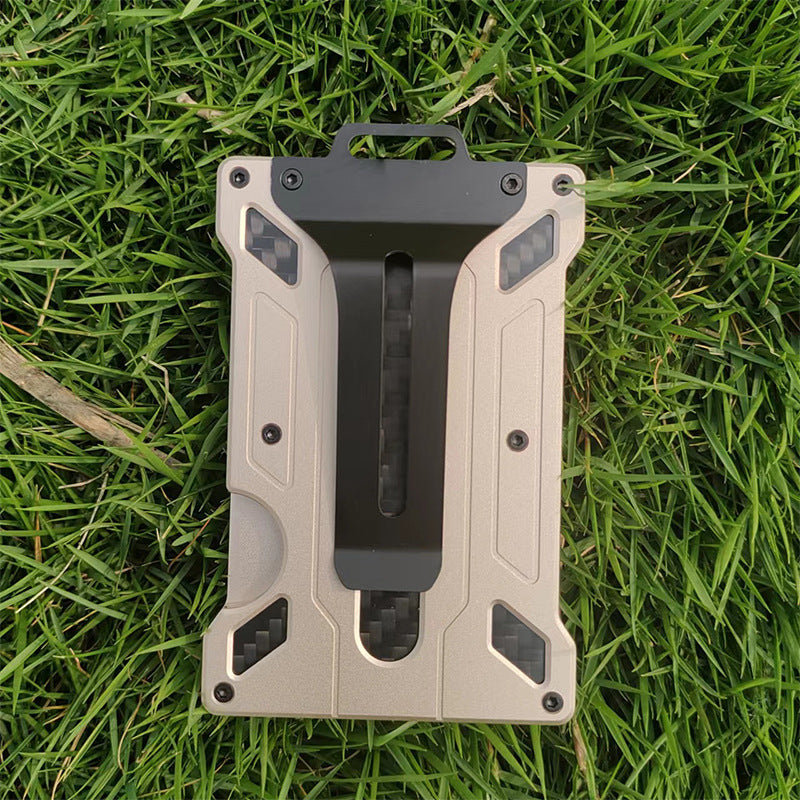 Alloy Transparent Badge Metal Work Permit Card Holder