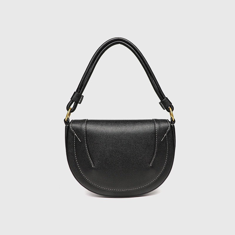 Women's Saddle Magnetic Snap Flip Line Decoration Portable Bags