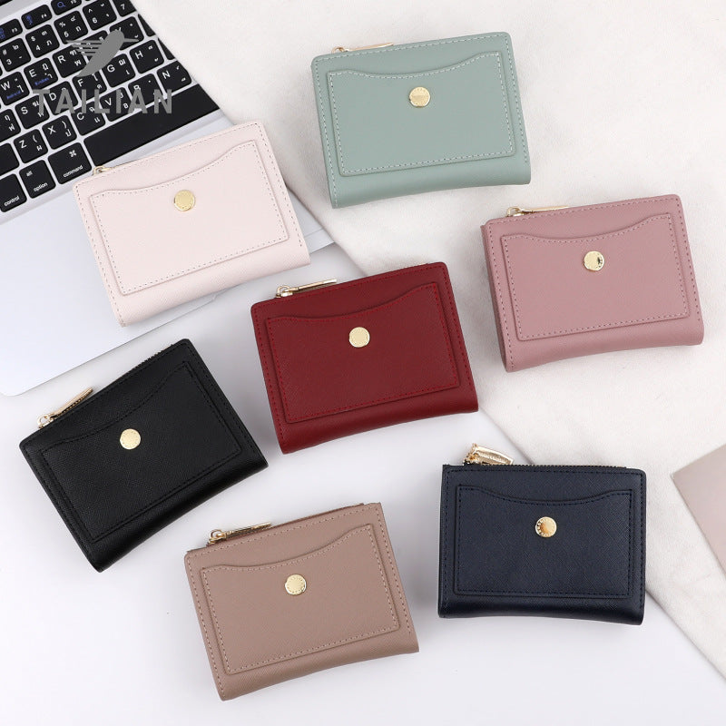 Women's Multiple Slots High-grade Folding Short Ladies Wallets