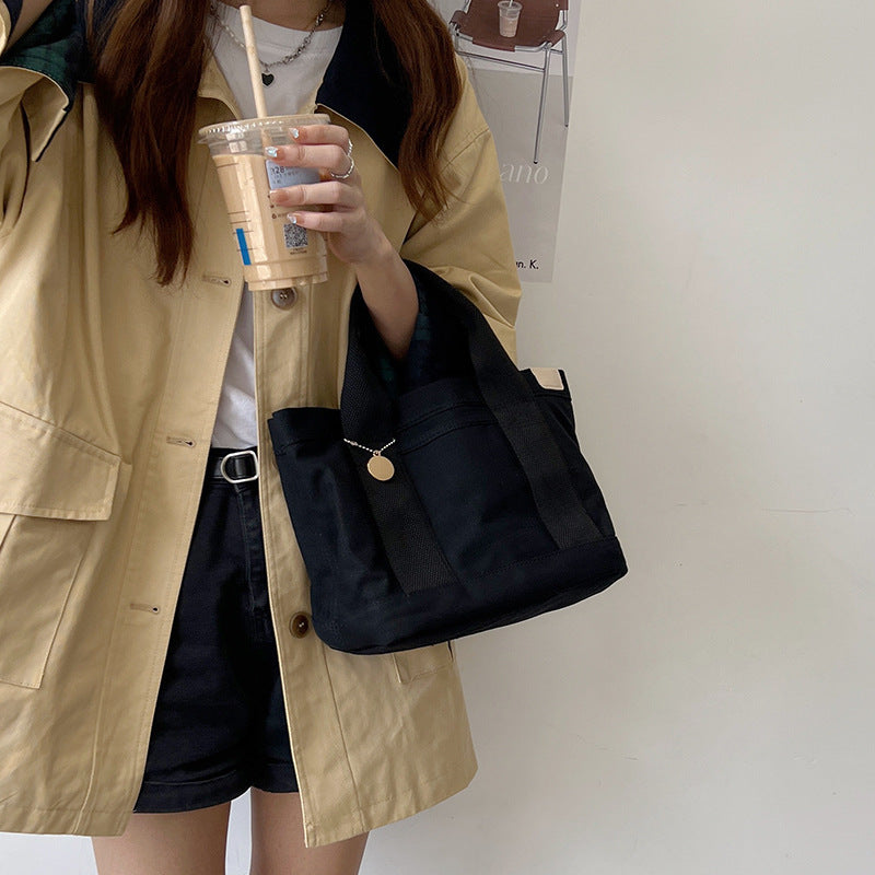 Female Style Simple Large Capacity Commuter Lunch Handbags