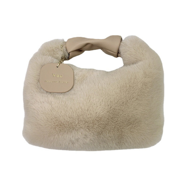 Women's High-grade Lunch Box Plush Personalized Bags