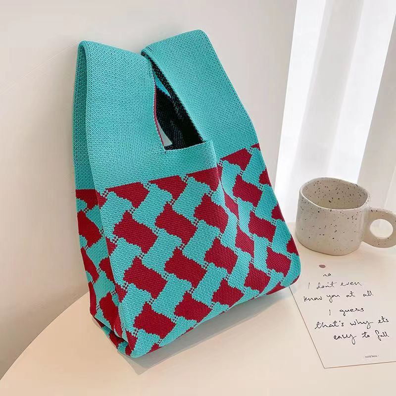 Casual Stylish Women's Knitted Wrist Single Handbags
