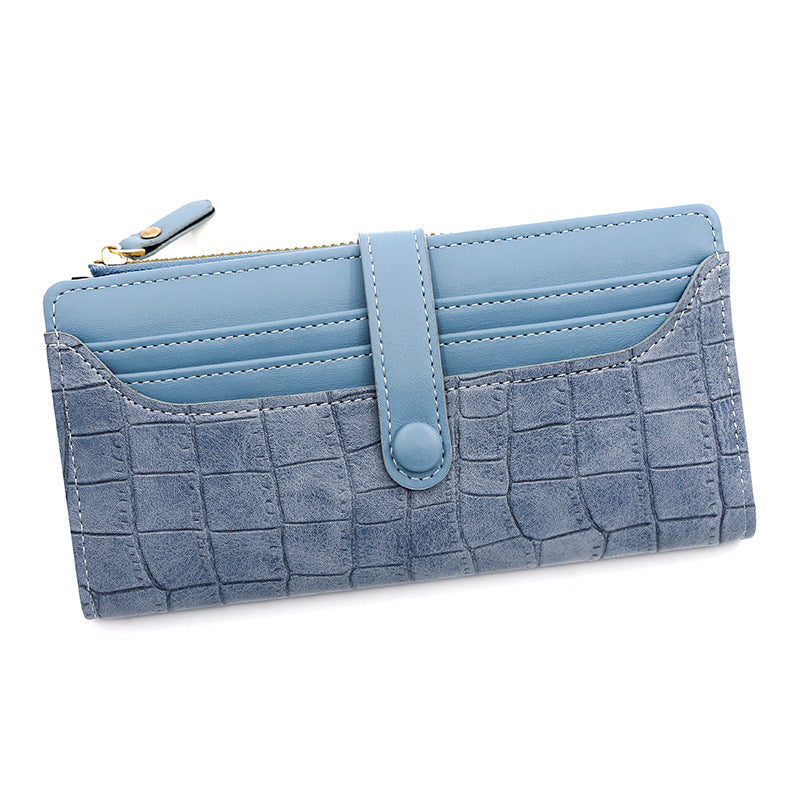 Women's Slots Long Multifunctional Zipper Clutch Large Ladies Wallet