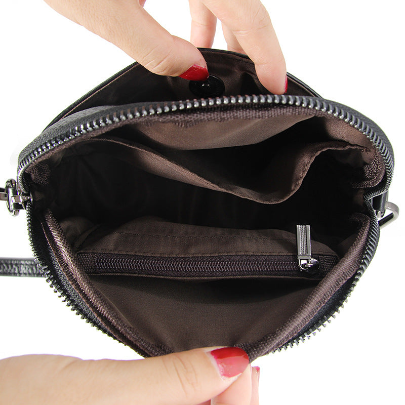 Women's Layer Cowhide Simple Large Capacity Fashion Bags