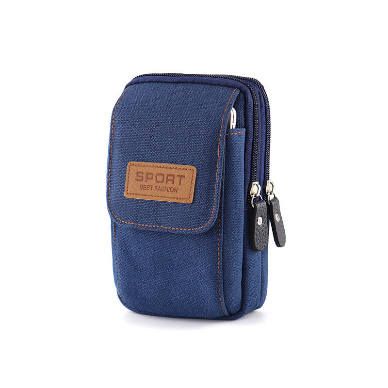 Men's Comfortable Mobile Cell Canvas Pannier Bags