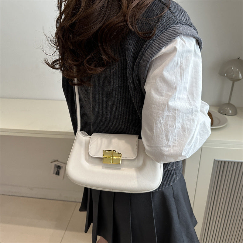 Women's Pure Color Trendy Texture Shell Style Solid Large Women's Shoulder Bag