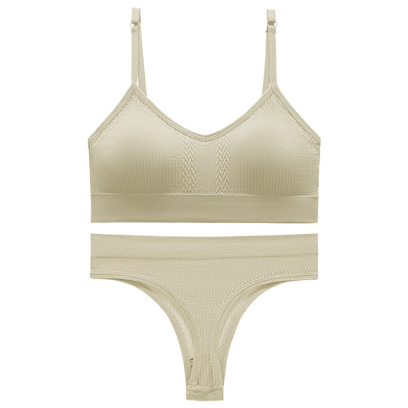 Women's Thin Wireless Push Up Comfort Beauty Lingerie Sets