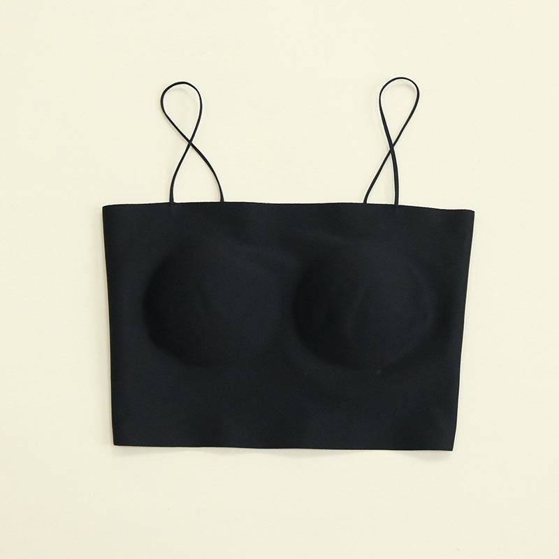 Pad One-piece Seamless Silk Sling Beautiful Back Outer Everyday Bras