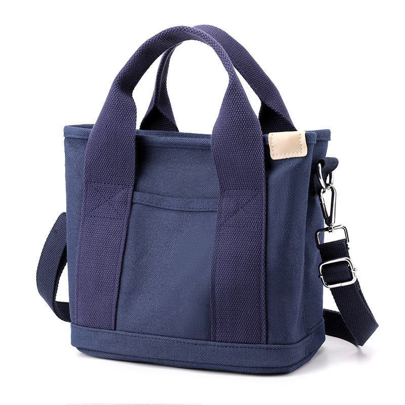 Women's Large Capacity Canvas Trendy Versatile Lunch Handbags