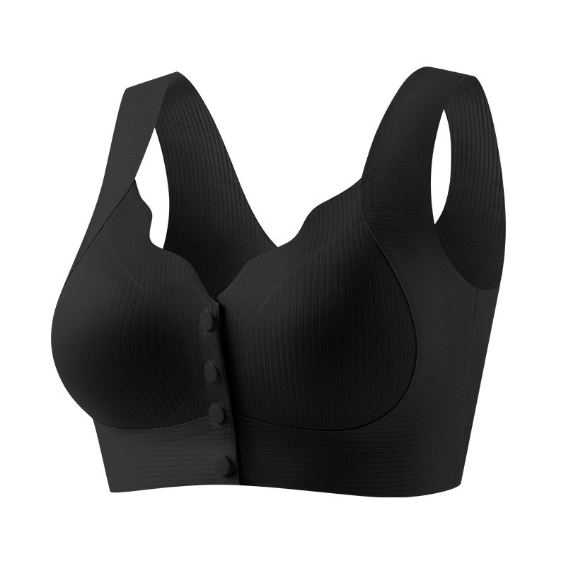 Women's Mother's Front Buckle Lifting Traceless Underwear Everyday Bras
