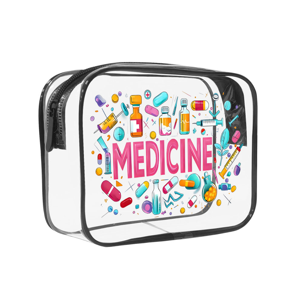 Cartoon Transparent Buggy Holiday Gift Party Makeup Bag