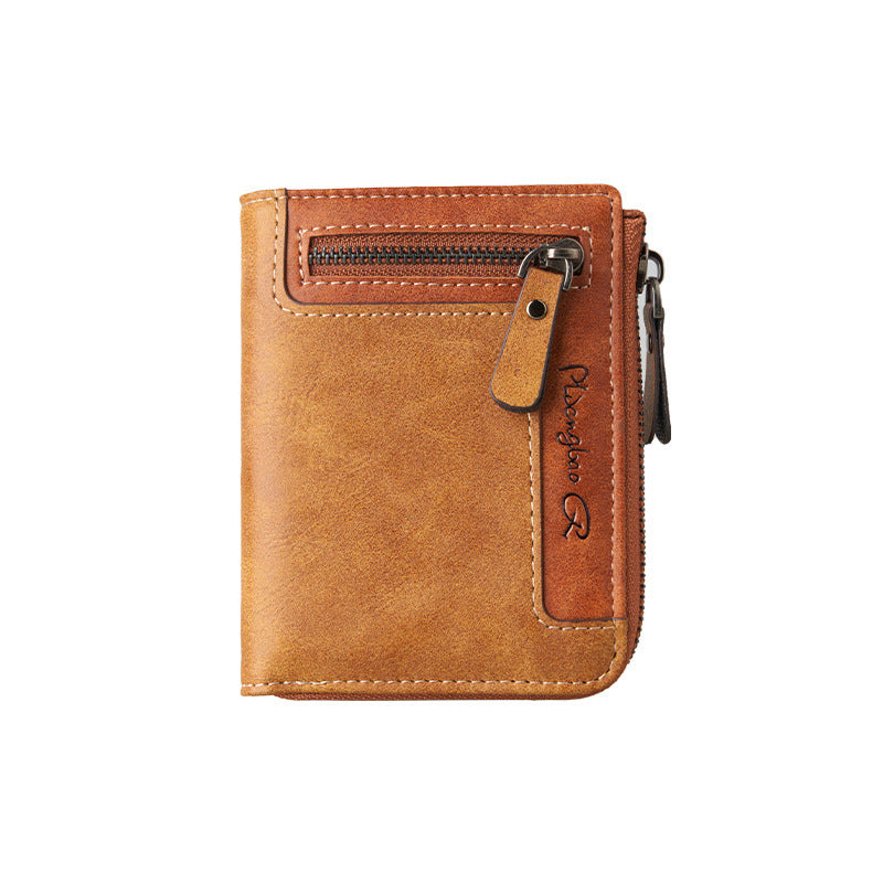 Men's Vertical Business Multifunction Large Capacity Retro Men's Wallet