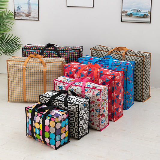 Woven Large Capacity Coated Size Moving Travel Bags