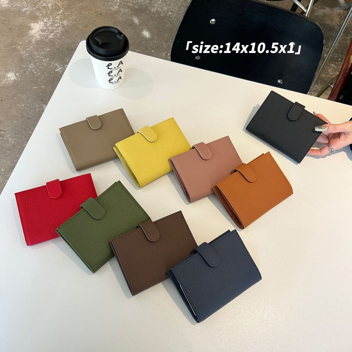 Leather Passport Wrapper Credentials Storage Zipper Ladies Wallet