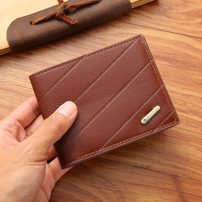 Men's Short Multiple Slots Fashion Leisure Male Youth Men's Wallets