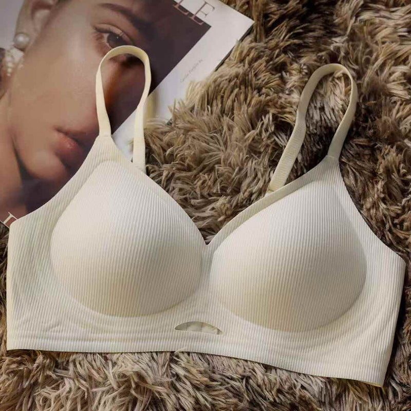 Women's Latex Seamless Underwear Small Chest Push Everyday Bras