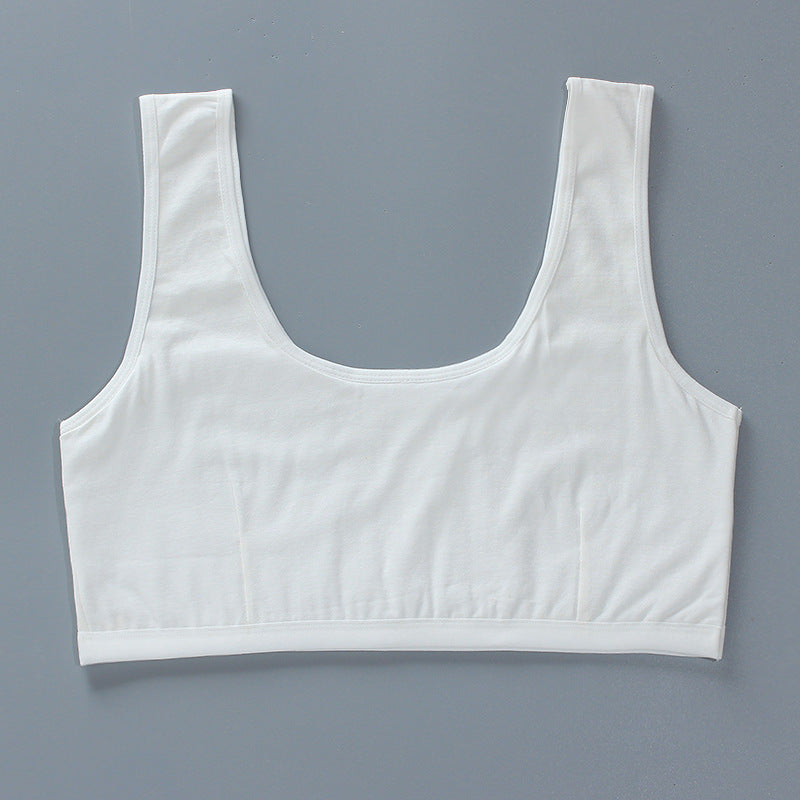 Fat Weight Cotton High School Summer Bras
