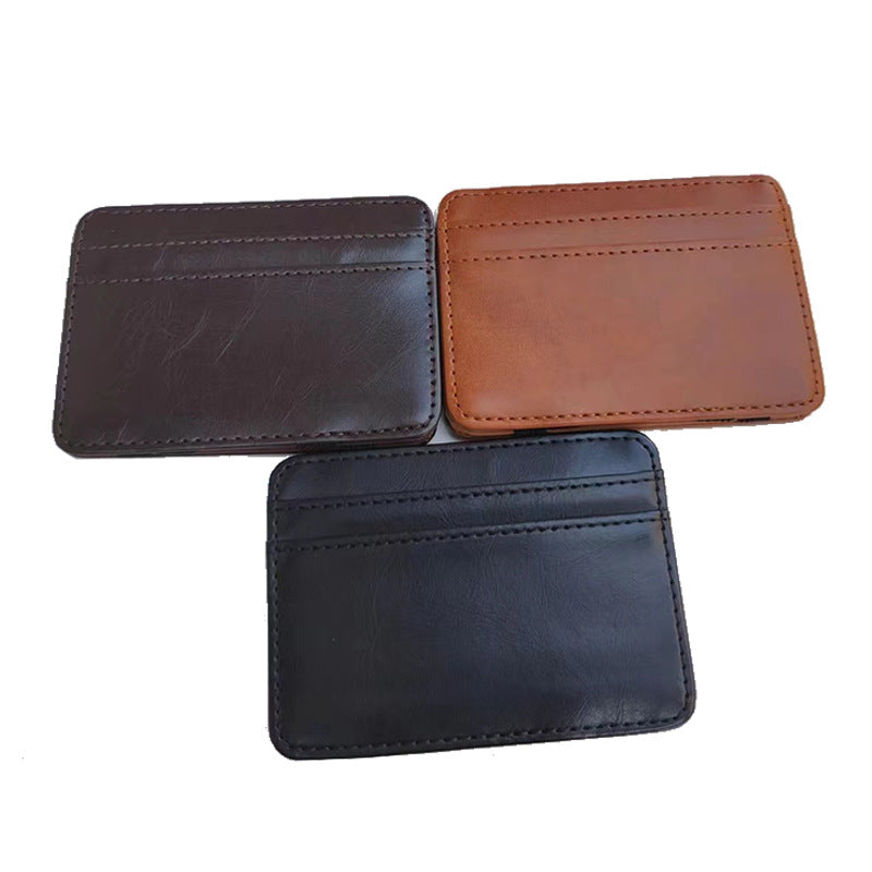 Men's Korean Creative Magic Gold Clip Card Holder