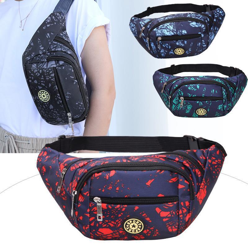 Men's Running Large Capacity Fashion Exercise Camouflage Oxford Men's Waist Packs