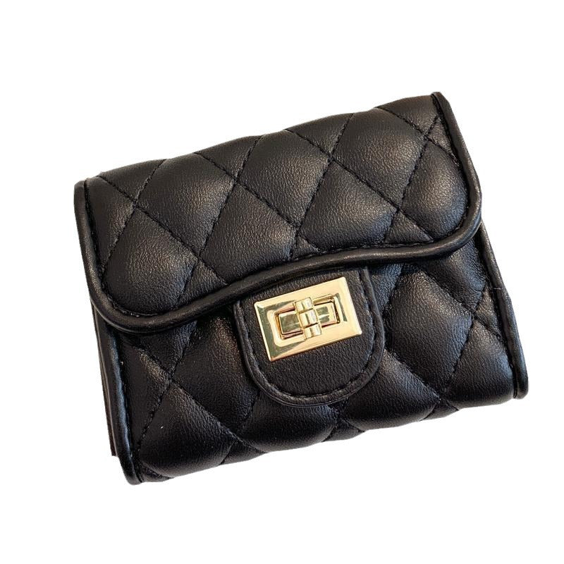 Diamond Style Mini Soft Leather License Card Holder