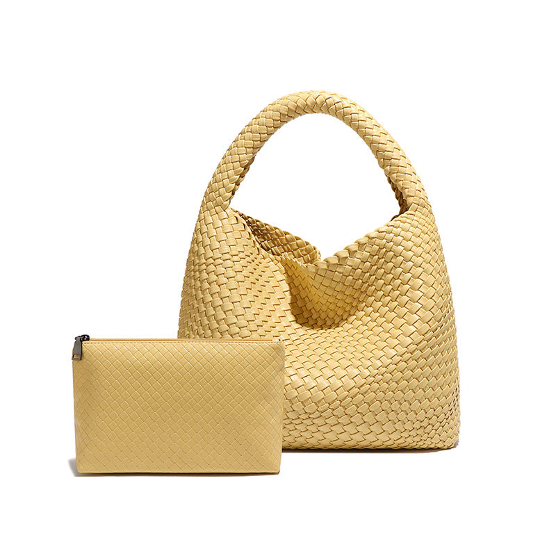 Women's Hand-woven Fashion Portable Korean Style Large Capacity Women's Shoulder Bag