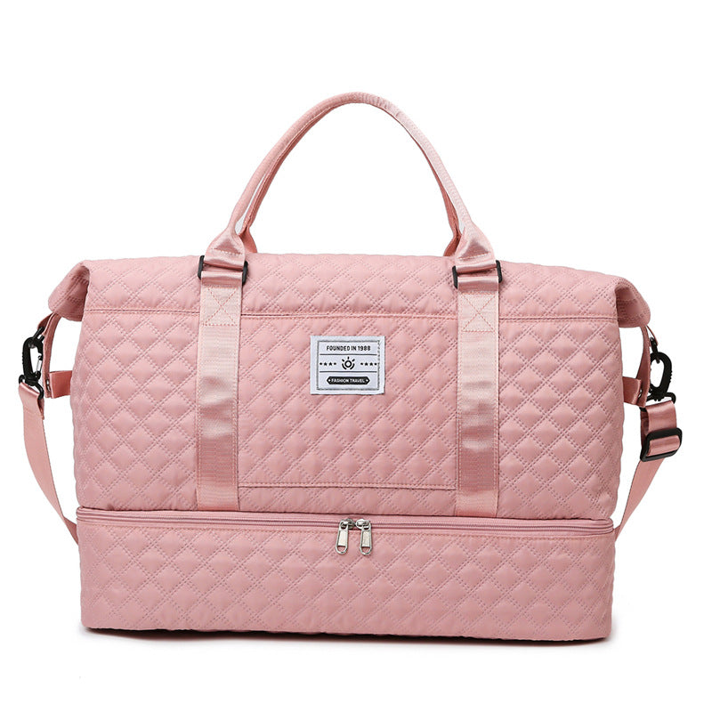 Women's Capacity Business Trip Portable Shoe Warehouse Storage Short Travel Bags