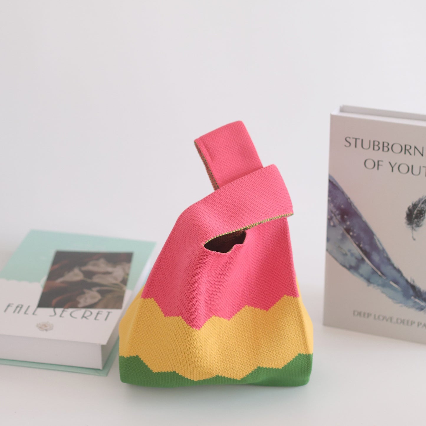 Unique Women's Knitted Woven Vest Simple Handbags