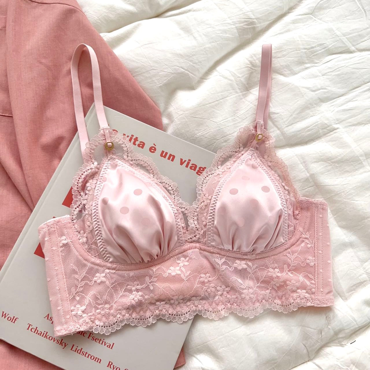 Women's Cup Underwear Thin Comfortable Big Chest Small Push Lingerie Sets