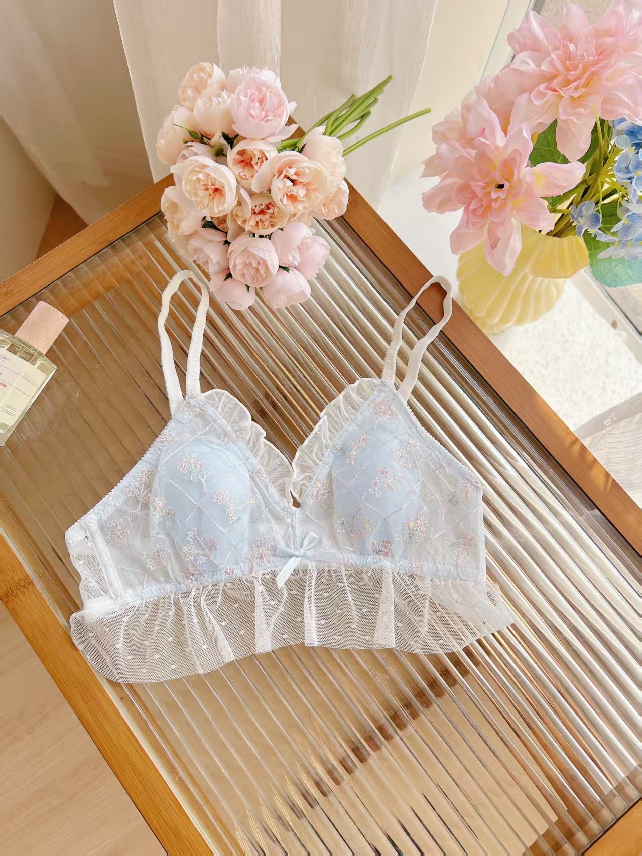 Women's For Sexy Wireless Pure Desire Wind Big Chest Show Lingerie Sets