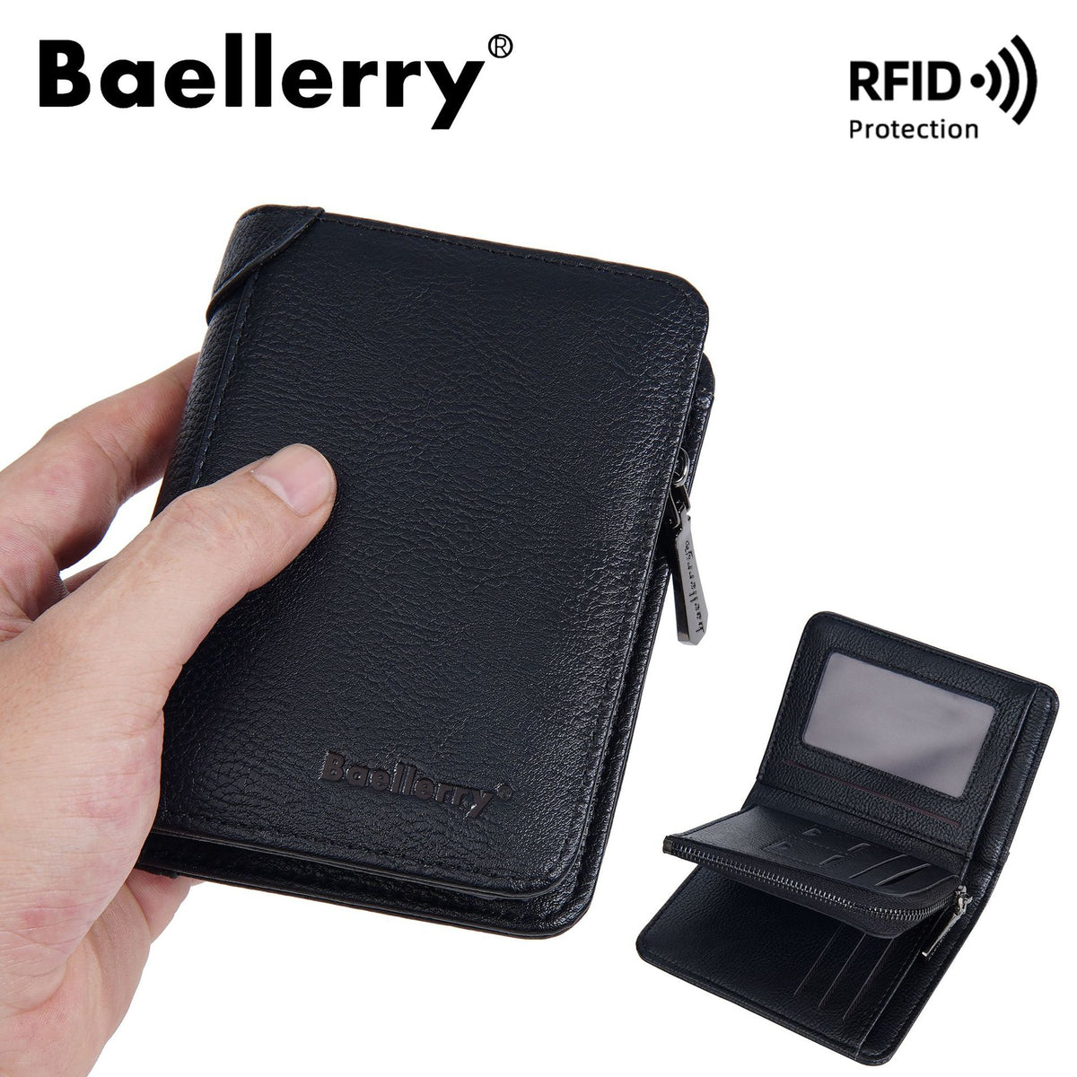 Men's Retro Short Business Multiple Slots Large Capacity High Men's Wallet