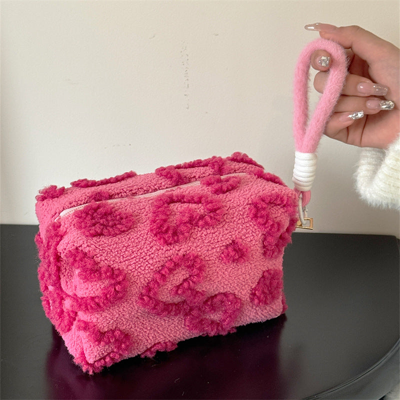 Plush Large Capacity Cute Cosmetics Storage Makeup Bag