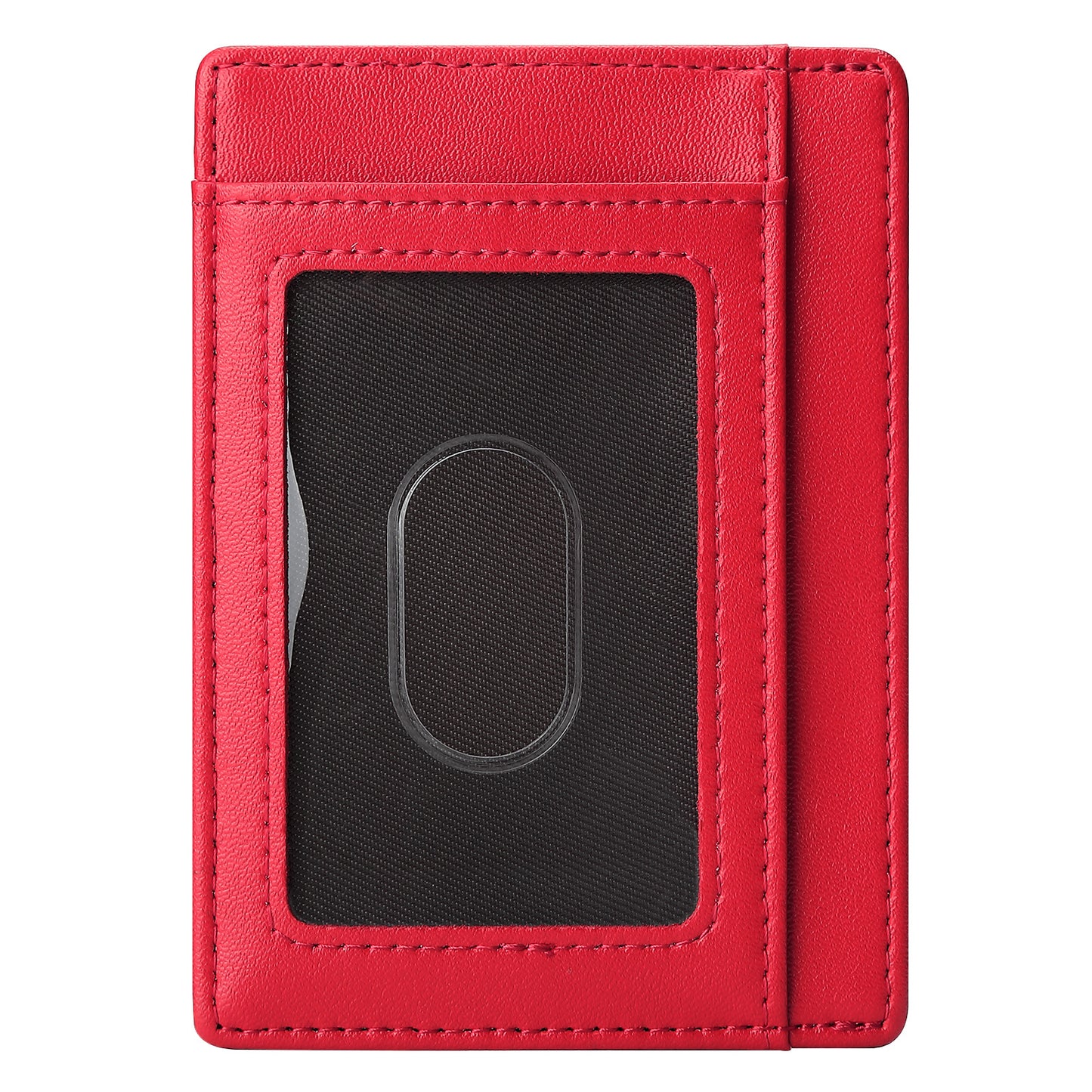 Leather Can Order Swiping First Layer Card Holder