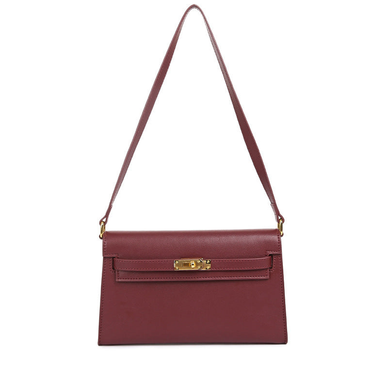 Women's Fashion Sheep Pattern Underarm Kelly Genuine Women's Shoulder Bag