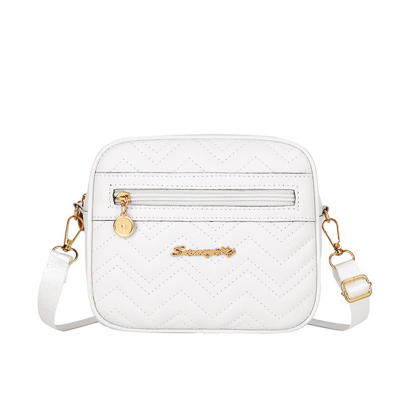 Women's Fashion Simple Wave Pattern Embroidered Bags
