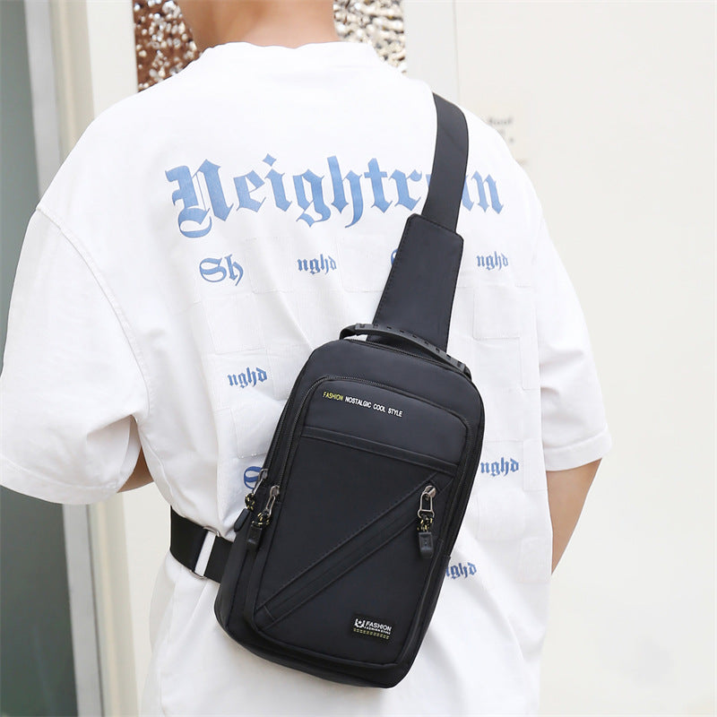 Men's Popular Korean Lightweight Oxford Cloth Men's Chest Bags