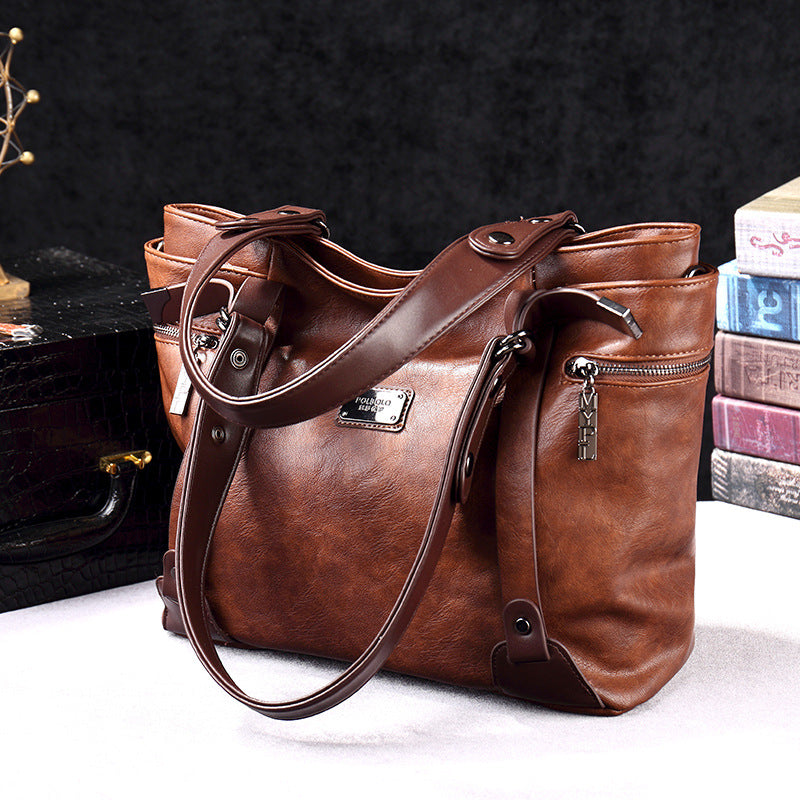 Women's Large Capacity Early Spring Simple Western Women's Messenger Bag